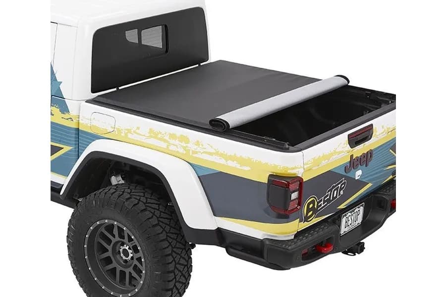 EZ-Roll Soft Tonneau '20-26 Gladiator For 5 ft. bed Premium Black Twill Bestop