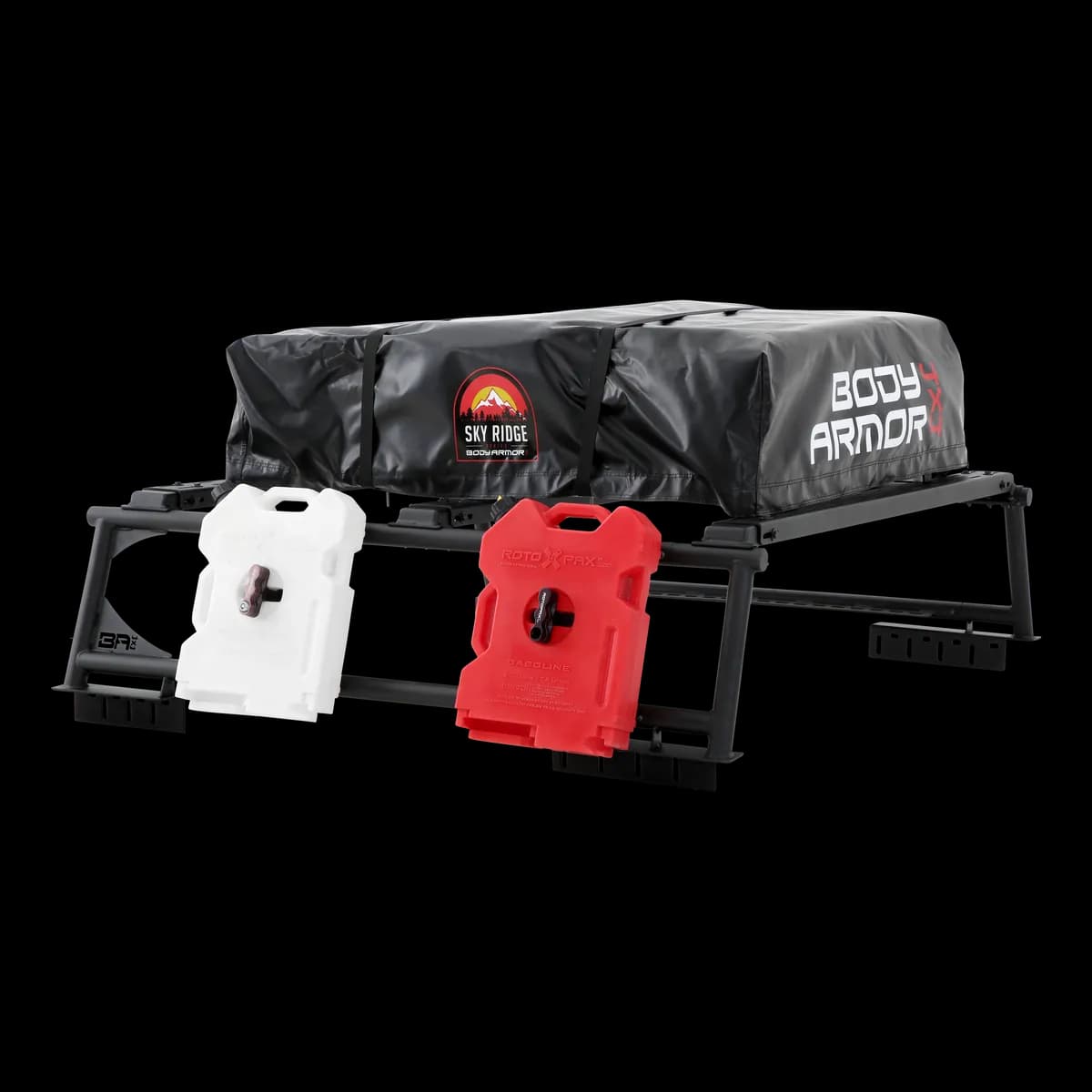 Full Size Universal Overland Rack; Light-Textured; Black; Metal;