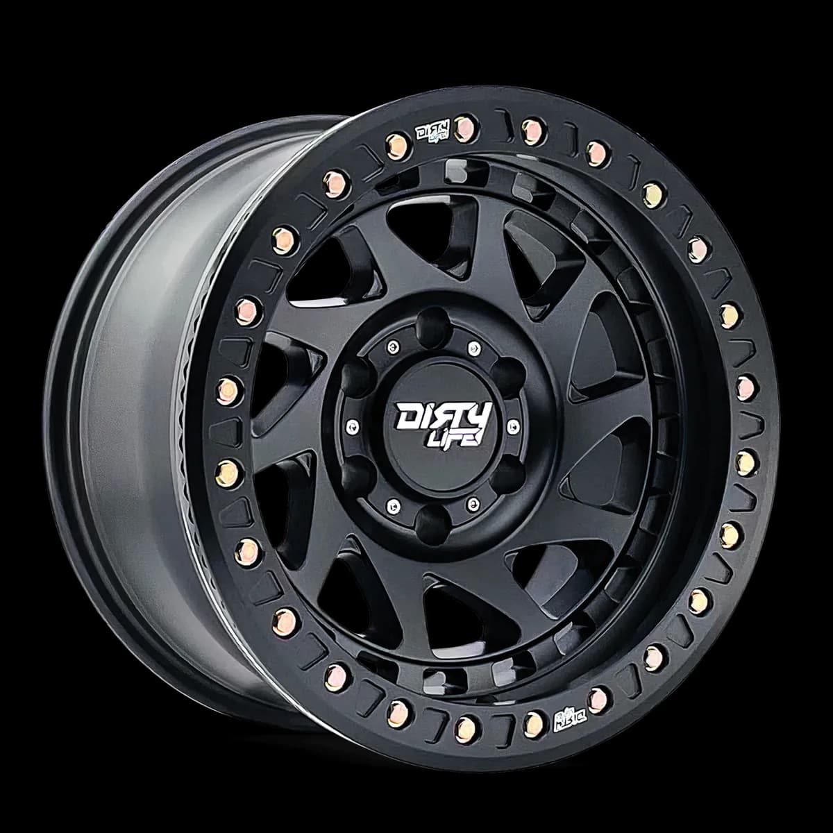 Dirty Life Race Wheels Enigma Race 9313 Matte Black 17X9 8-170 -12Mm 125.2Mm