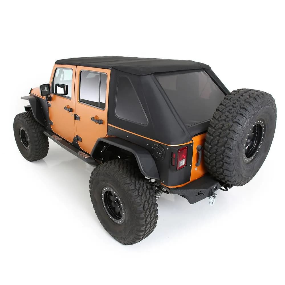 Bowless Premium Combo Top Kit w/ Tinted Windows - Black Diamond (07-18 JKU)