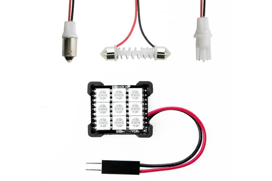 XK Glow RGB Festoon LED Panel XKchrome Bluetooth App Controlled Dome Light Bulb Kit