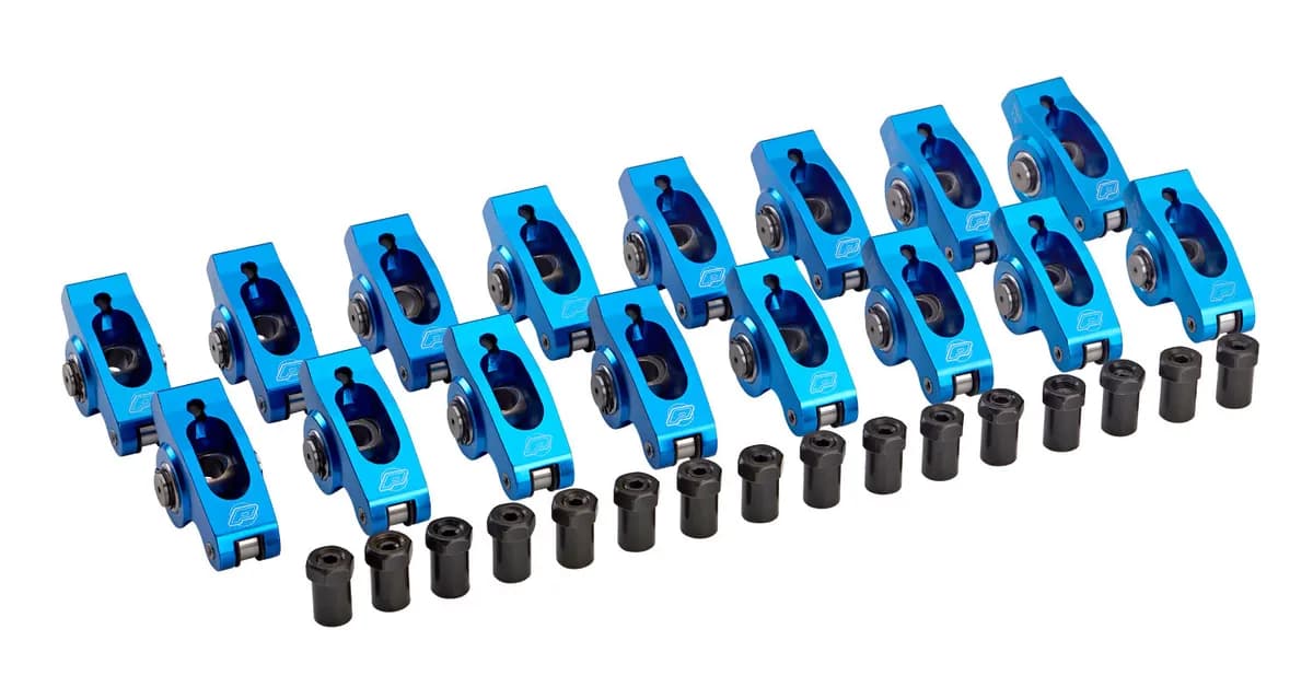 Engine Roller Rocker Arm Set 1.6 Ratio 3/8 Stud Self Aligning Fits SB Chevy Clamshell Pack Proform