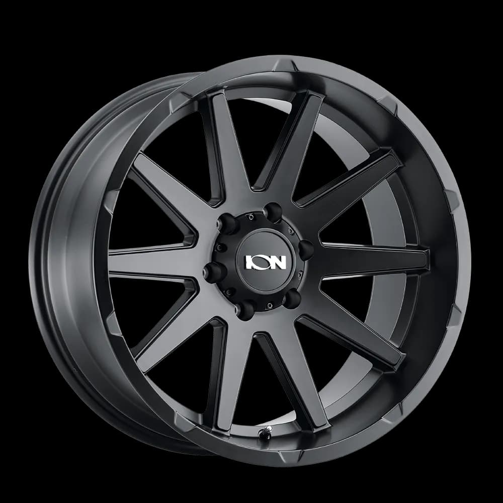 Cast Aluminum Wheels 143 MB 20x9 Matte Black 8 On 165.1 Bolt Pattern 0 Offset ION Wheels