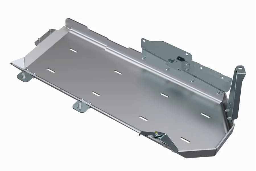 21c Wrangler Unlimited Power Pack & Exhaust Skid Raw Aluminum & Zinc Coated