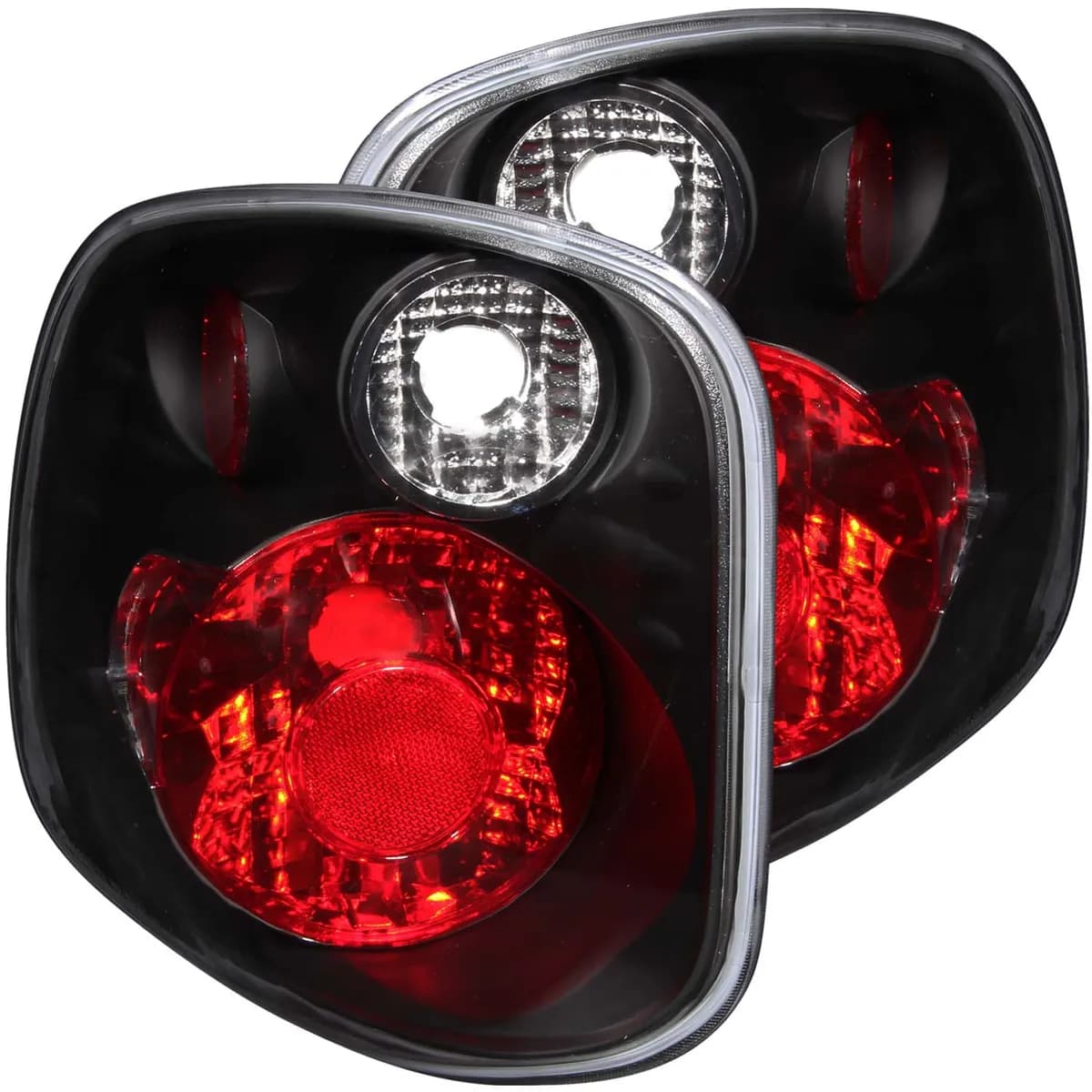 1997-2001 Ford F-Series Version 2 Black Lighting Flare Side Set