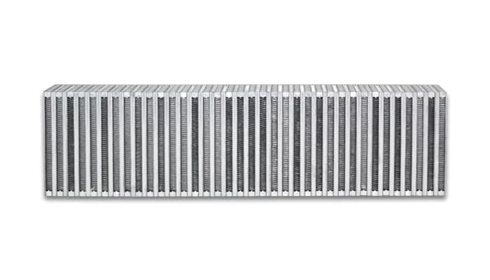 Vertical Flow Intercooler Core; 24 in. Core Width; 3.5 in. Core Thickness; 6 in. Height; 6061 Aluminum;