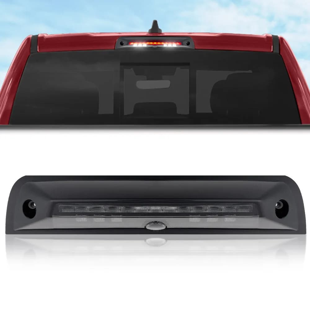 LED 3rd Brake Dodge 19-21 RAM 1500 And 19-21 RAM 2500 3500 - Ultra High Power Red LED 3rd Brake Light Kit w Ultra High Power Cree Xml White LED Cargo Lights Replaces LED 3rd Brake Light With Cargo Bed Camera - Attn Only Fits Models Which Include Cargo
