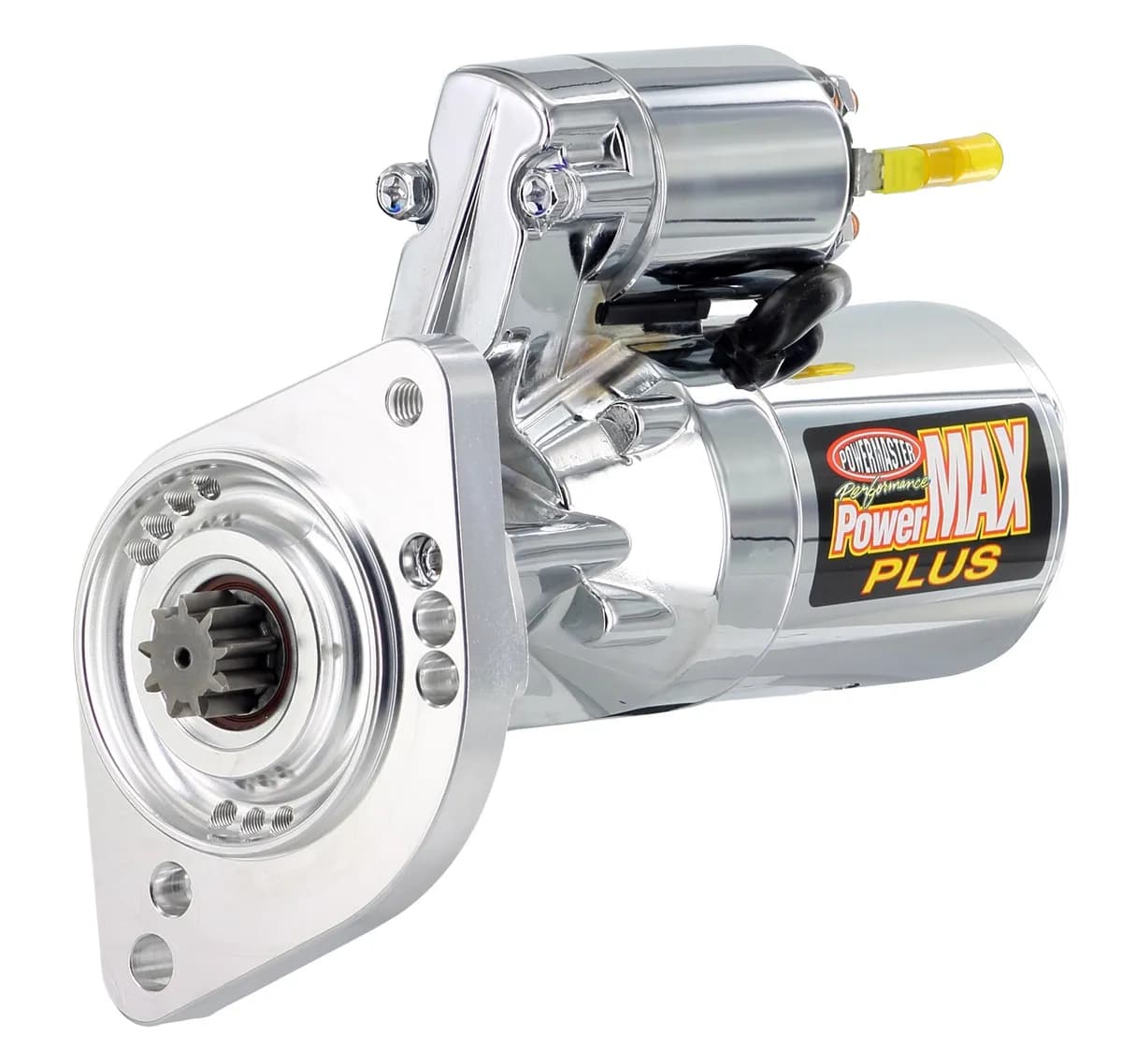 PowerMax Plus Starter; 14:1 Compression Ratio; 3.7:1 Gear Reduction; Billet Black/Chrome;