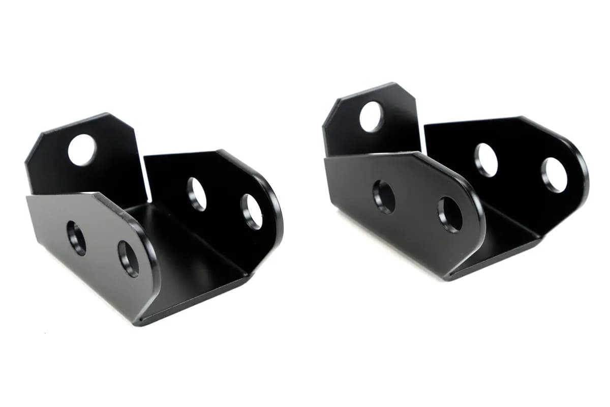 Shock Mount Extensions 97-06 Wrangler TJ and LJ Unlimited Rear Lower Includes Hardware Pair RockJock 4x4
