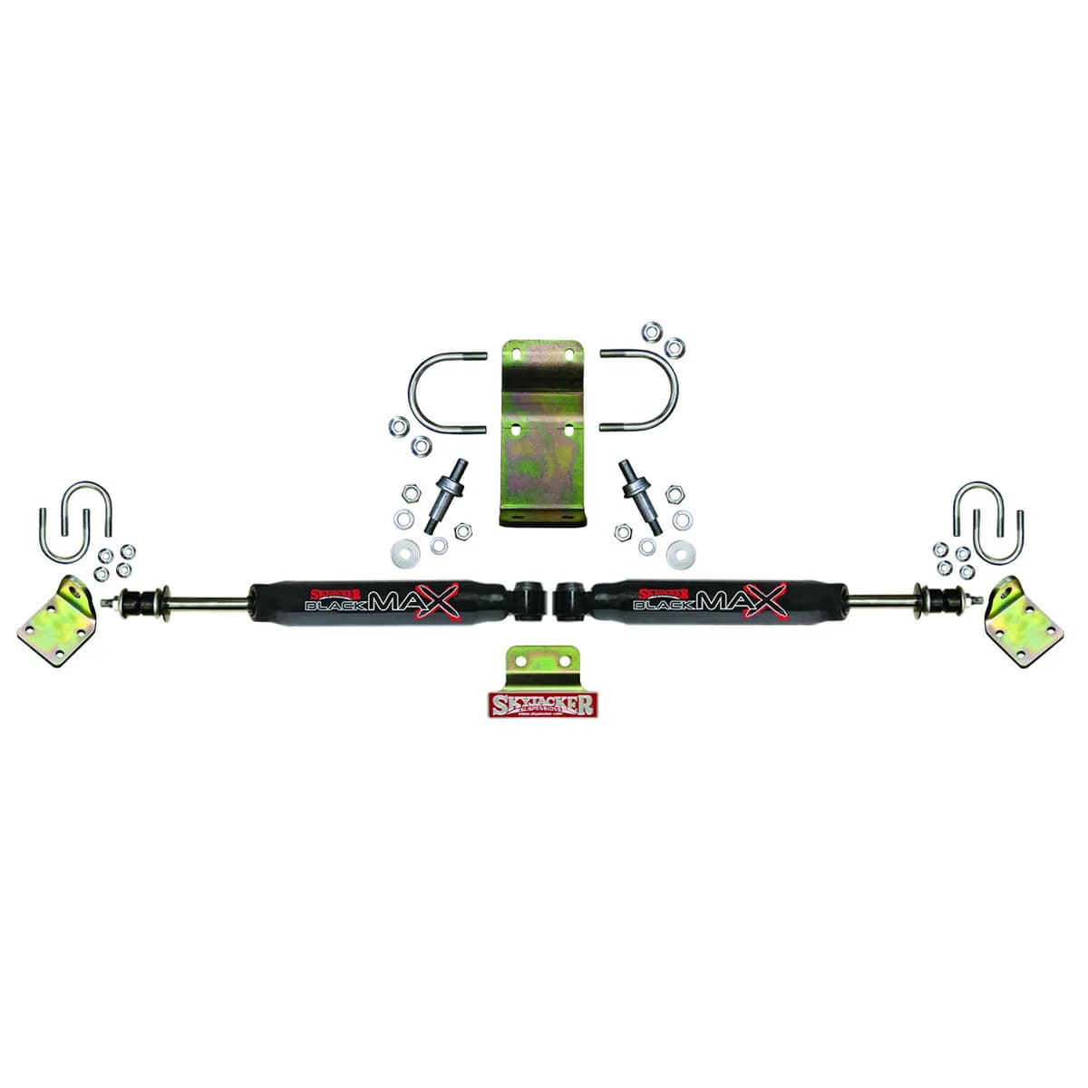 Steering Stabilizer Dual Kit Black Dual Kit Incl. Steering Dampers Mounting Brackets Hardware Boots Sold Separately Skyjacker