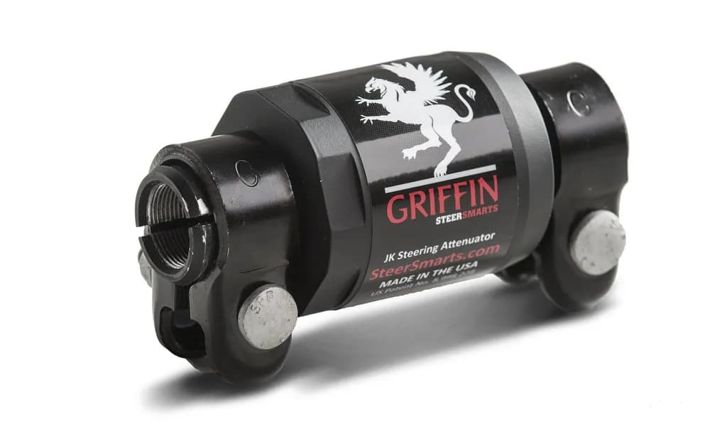 Steer Smarts 7084011 Jeep JK Griffin Steering Attenuator. Reduces the negative harsh road feedback.