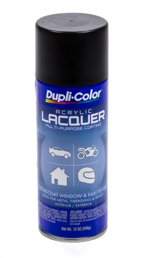 Premium Lacquer; Semigloss Black; 12 Oz. Aerosol
