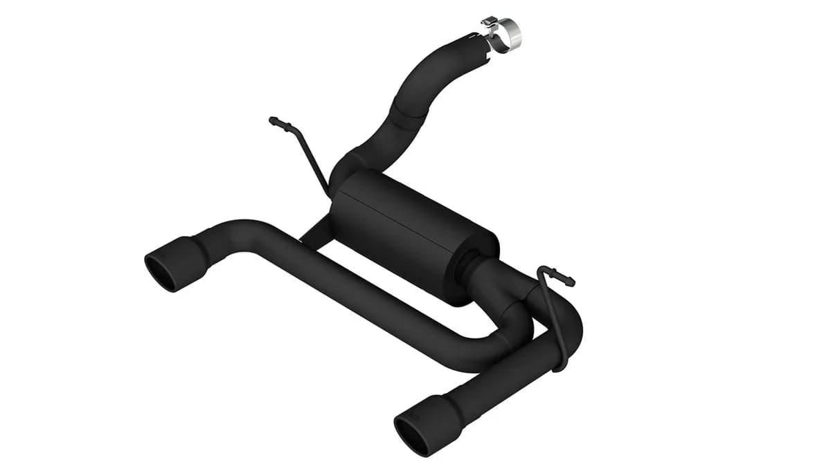 2018-2026 Jeep Wrangler JL/ JLU Axle-Back Exhaust System ATAK® Part # 11957CB