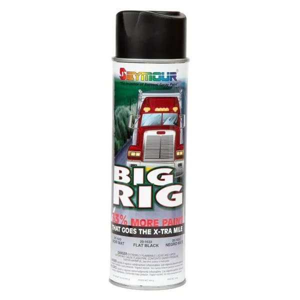Seymour 20-1633 Big Rig Professional Coatings Flat Black 16 oz 20-1633
