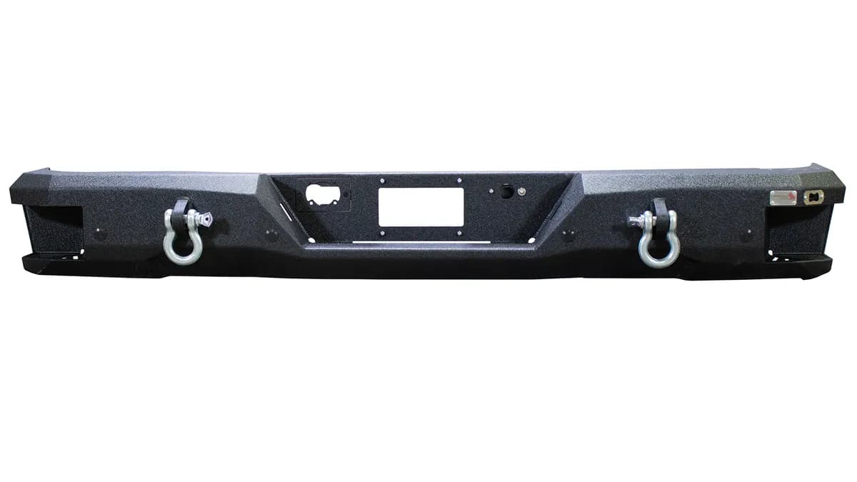 0713 Silverado/Sierra 1500 Rear Bumper Black Powder Coat Coldrolled Steel