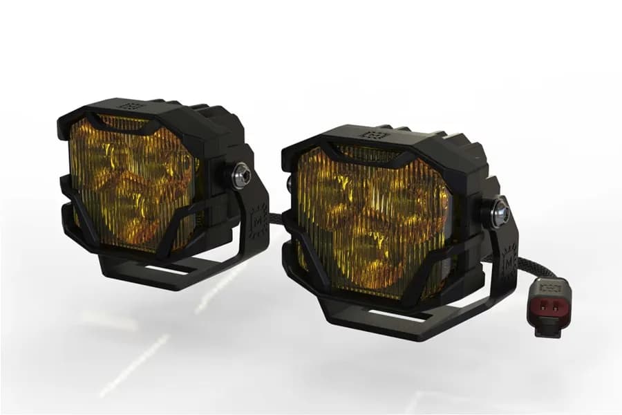 Morimoto 4banger 2.0 Hxb LED Pods (Sae Wide / Yellow)(Set)