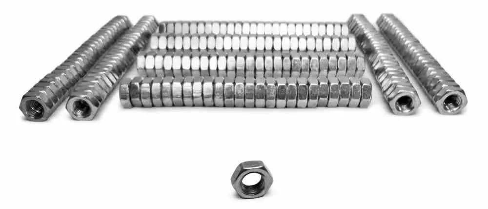 Nuts Bulk Jam 5/8-18 LH 200 Pack Grade 2 Plated Zinc Yellow