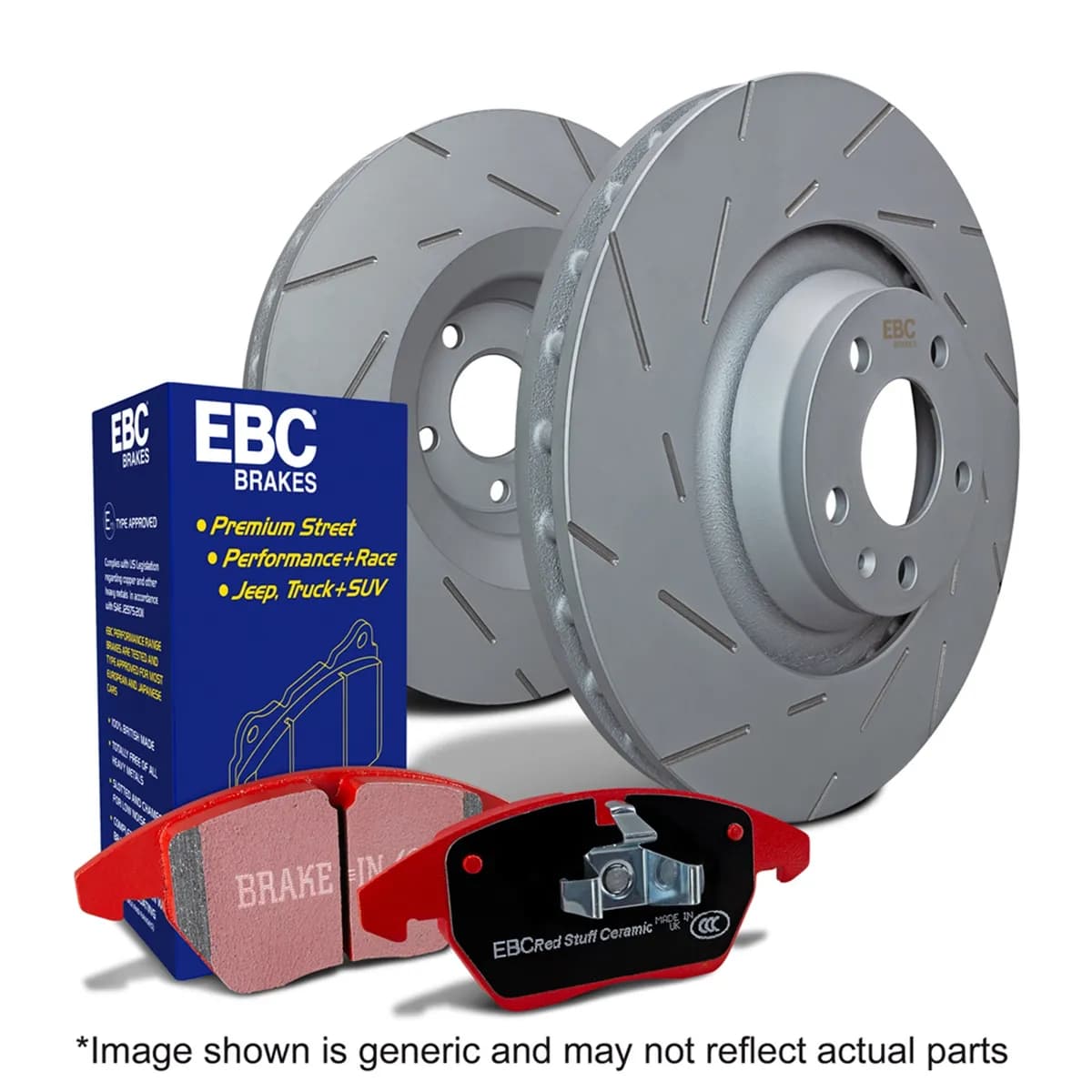 S4 Kits Redstuff and USR Rotor; Front; FMSI Pad No. D1694; Vented; 5 Bolt Holes; 295mm Dia.; 51mm Height; 28mm Thick;