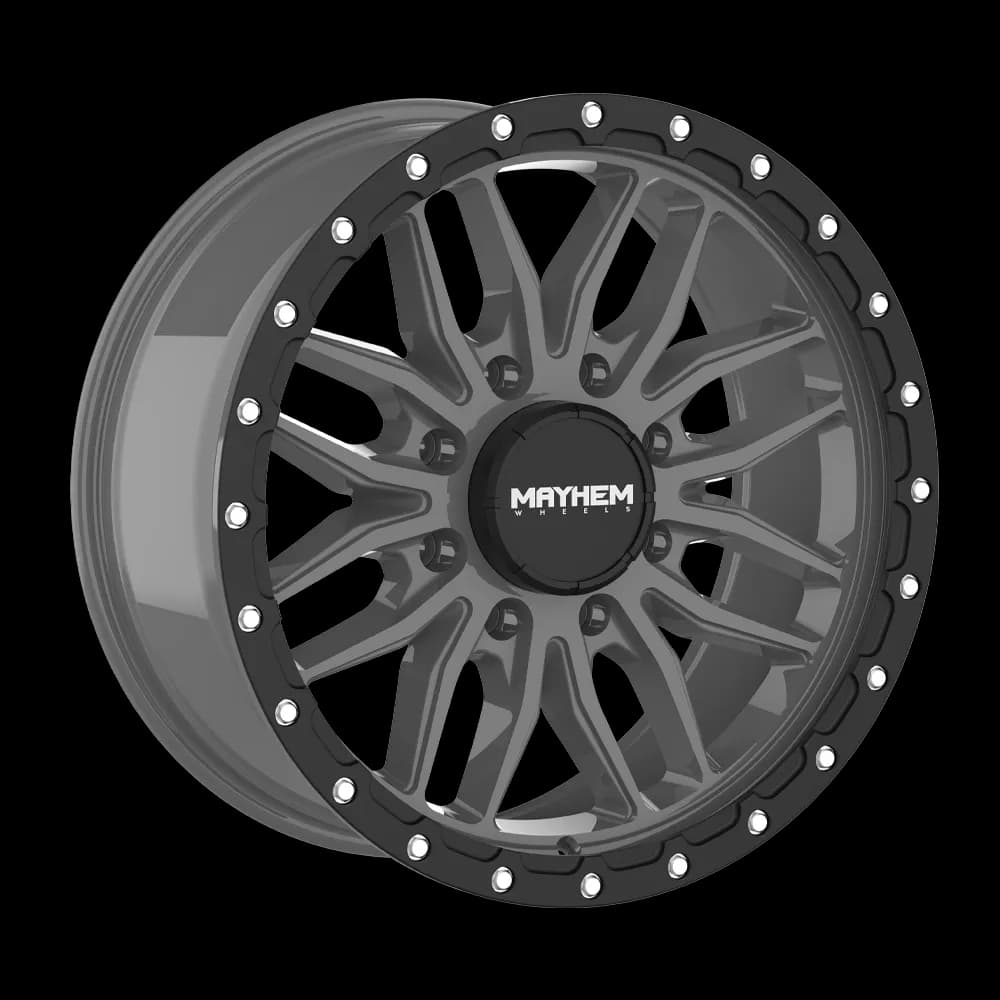 Vector (8310) Matte Gunmetal Black Lip 20x9 8165.1 18mm 125.2mm