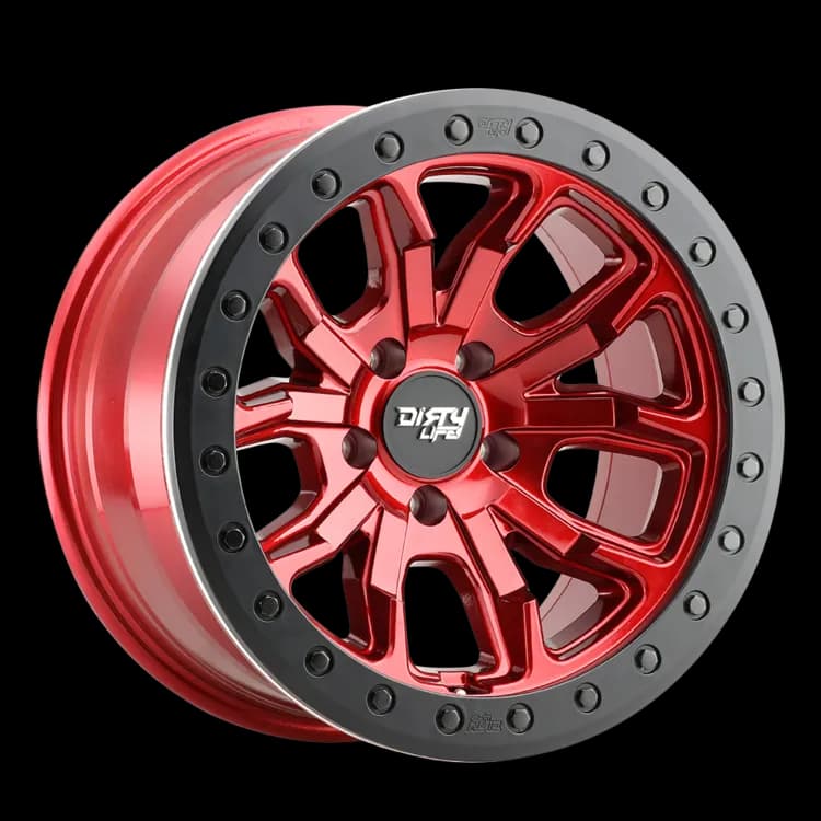 Dirty Life DT-1 9303 Series Crimson Wheel 17x9 5x5 12mm Offset Candy Red - JT/JL/JK
