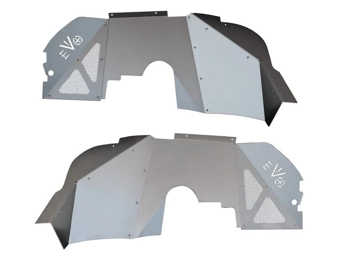 18c Wrangler/20c Gladiator Gas Front Vented Raw Aluminum Inner Fenders For Coil Spring Suspensions