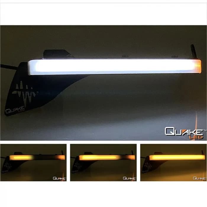 Quake LED - Qte1058 - Jeep Jl/Jt Sport Slim DRL Fender Chop Kit W/Sequential Turns & Side Markers
