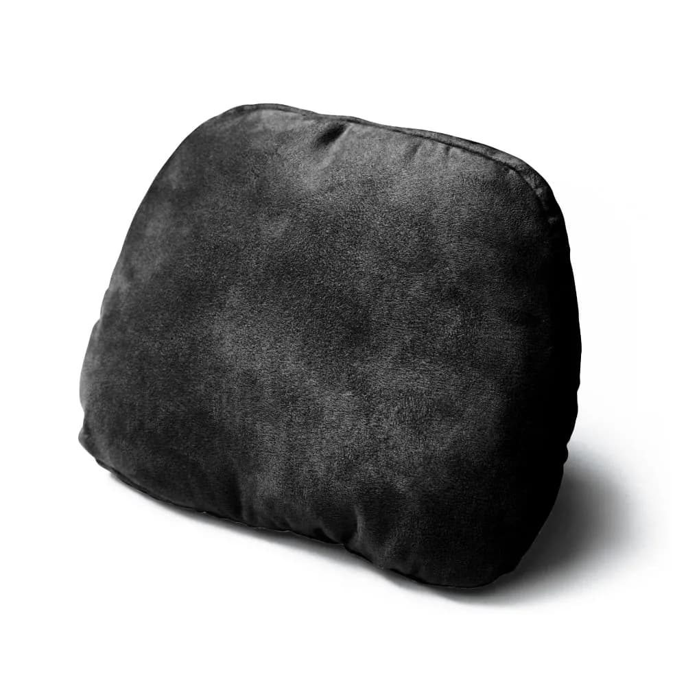 Suede Headrest Black 1pc