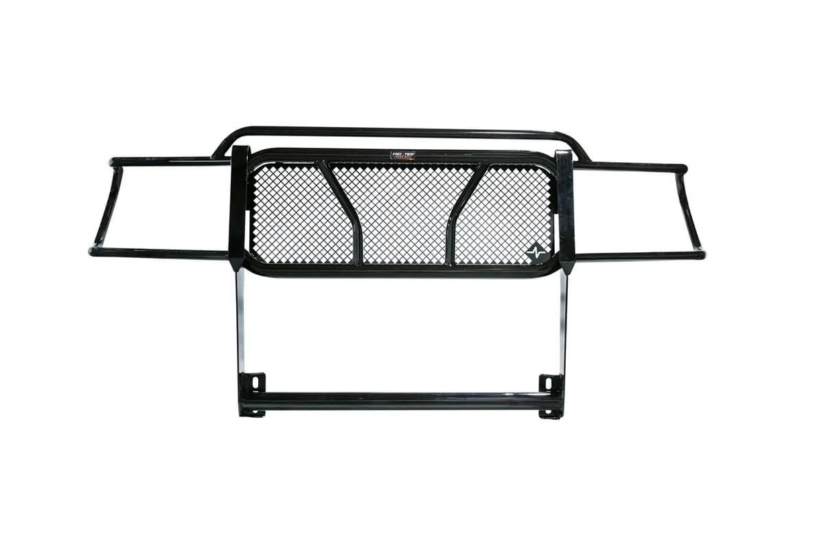 Grille Guard; Black Powder Coated; Accommodates Factory Sensors;