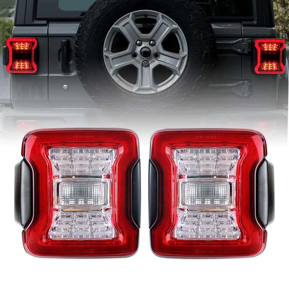 American Modified Amjpca03302 LED Tail Lights - Clear Lens