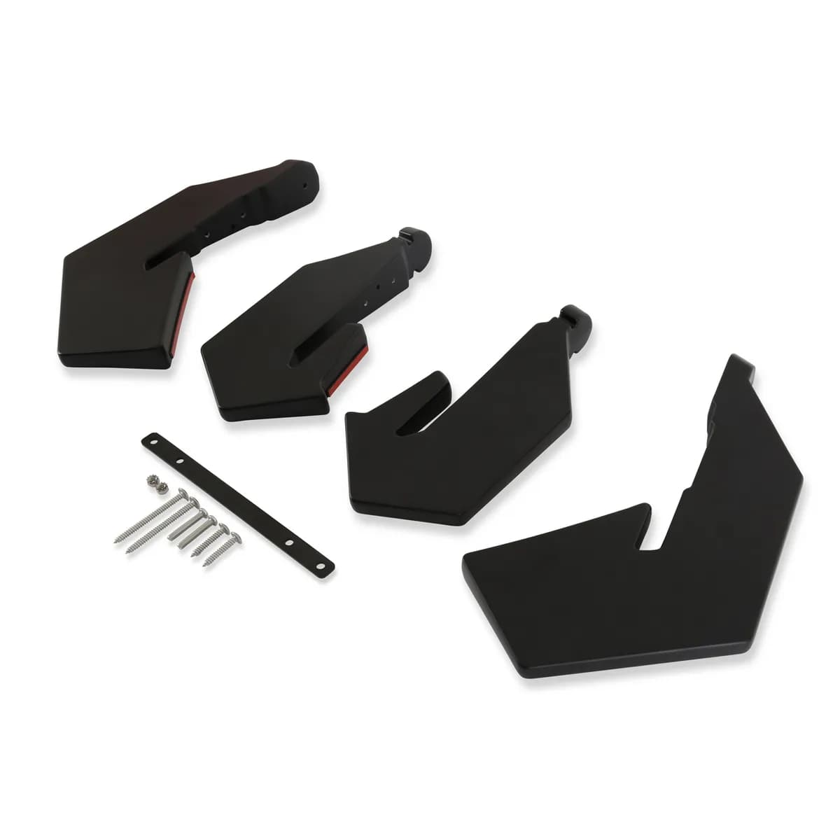 Rear Diffuser Kit; Lightweight Blow-Molded ABS; Satin Black;