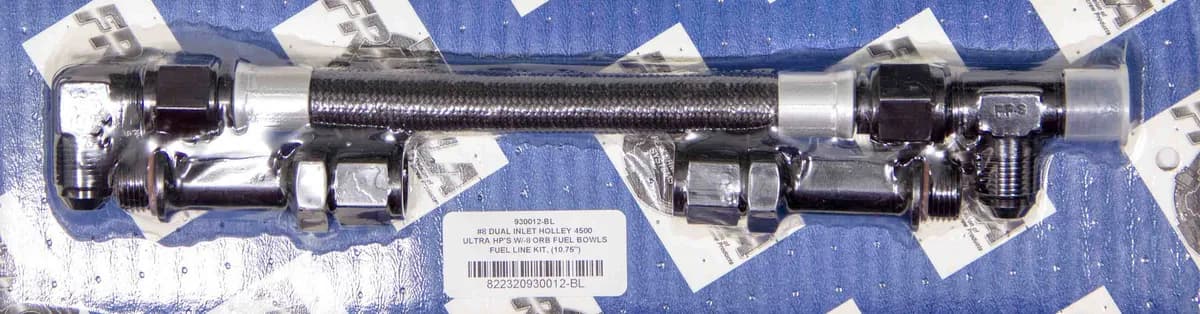 Holley 4500 Ultra HP Sportsman Fuel Line Kit (8an Oring Fuel Inlets)