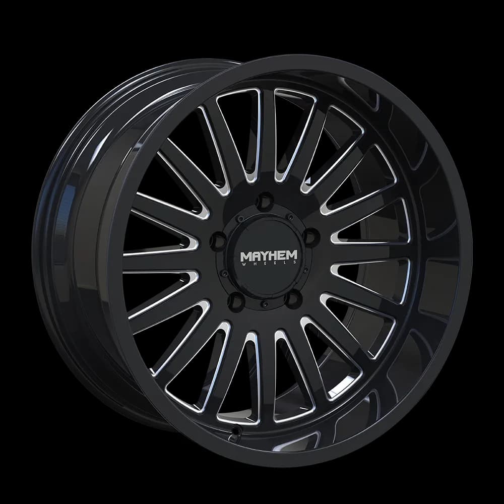Mayhem Offroad Wheels Utopia 8114 20x10 Milled Black -19 Off Set 6 Lug106 Bore Cast Aluminum