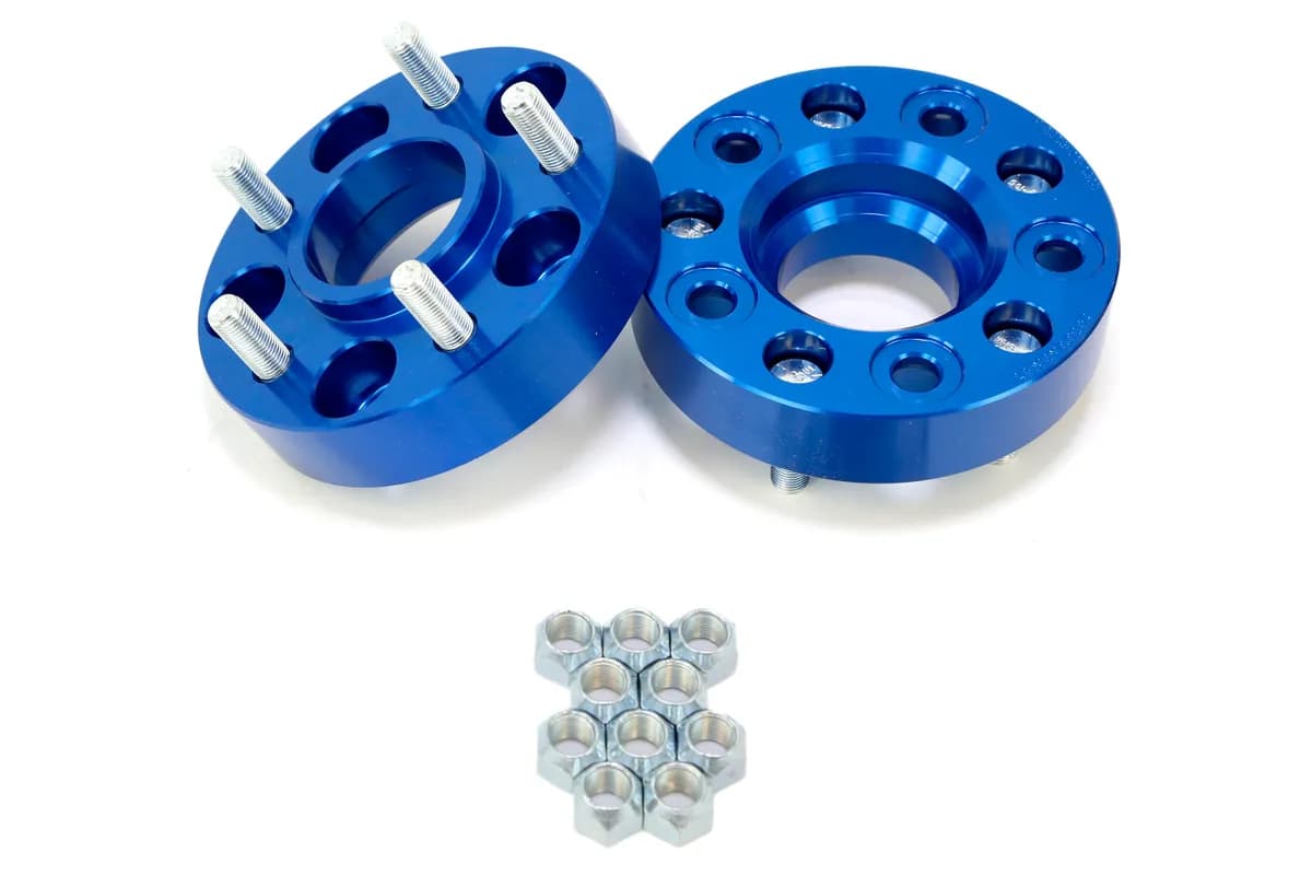 0212 Liberty/8706 Wrangler 5 X 41/2in X 11/4in Thick Blue Wheel Spacers(Pair)
