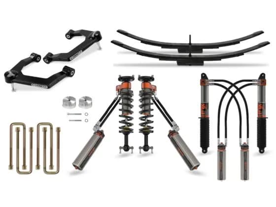 Ultimate Leveling Kit With Fox Frs 3.0 Ibp Shocks 3-Inch 2019-2024 Silverado/Sierra 1500 & 1-Inch AT4 and Trail Boss 2WD/4WD Cognito
