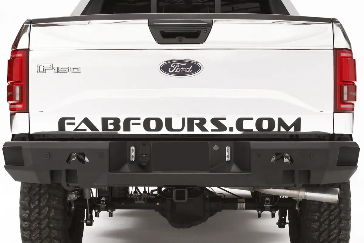 Premium Rear Bumper; 2 Stage Black Powder Coated; w/Sensors;