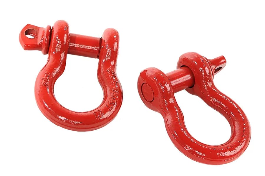 Dshackles 3/4inch Red Pair 9500lbs Work Load Limit Red
