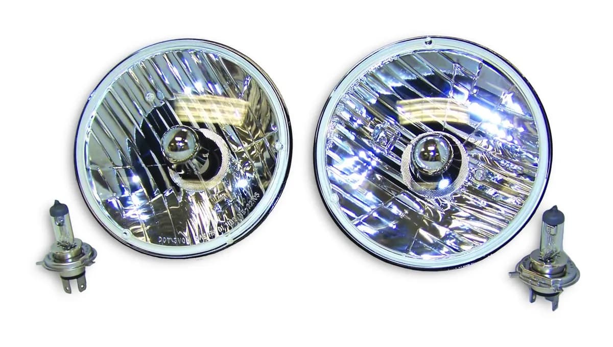 Halogen Light Conversion Kit 1969-1983 CJ-5;1969-1975 CJ-6;1976-1986 CJ-7;1981-1986 CJ-8;1997-2006 TJ Wrangler;