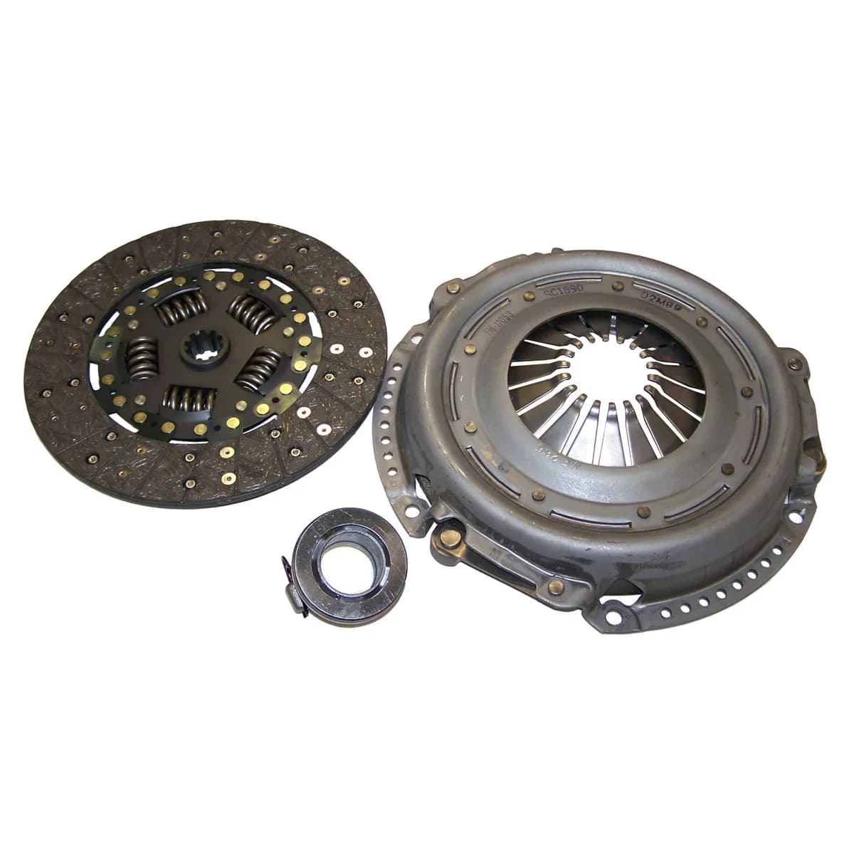 1994-1999 Cherokee XJ w/ 4.0L engine; Includes 1 - 52104098 Plate & Disc Kit 1 - 53008342 Clutch Bearing 2000-2001 Cherokee XJ w/ Diesel engine; Includes 1 - 52104098 Plate & Disc Kit 1 - 53008342 Clutch Bearing 1993-1996 Grand Cherokee ZJ w/ 4.0L eng