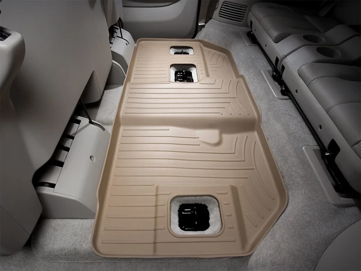 2007 + Cadillac Escalade ESV Tan Rear FloorLiner 3rd row. Fits vehicles with 2nd row Bench / 2007 + Chevrolet Suburban Tan Rear FloorLiner 3rd row. Fits vehicles with 2nd row Bench / 2007 + GMC Yukon Denali XL Tan Rear FloorLiner 3rd row. Fits vehicles w