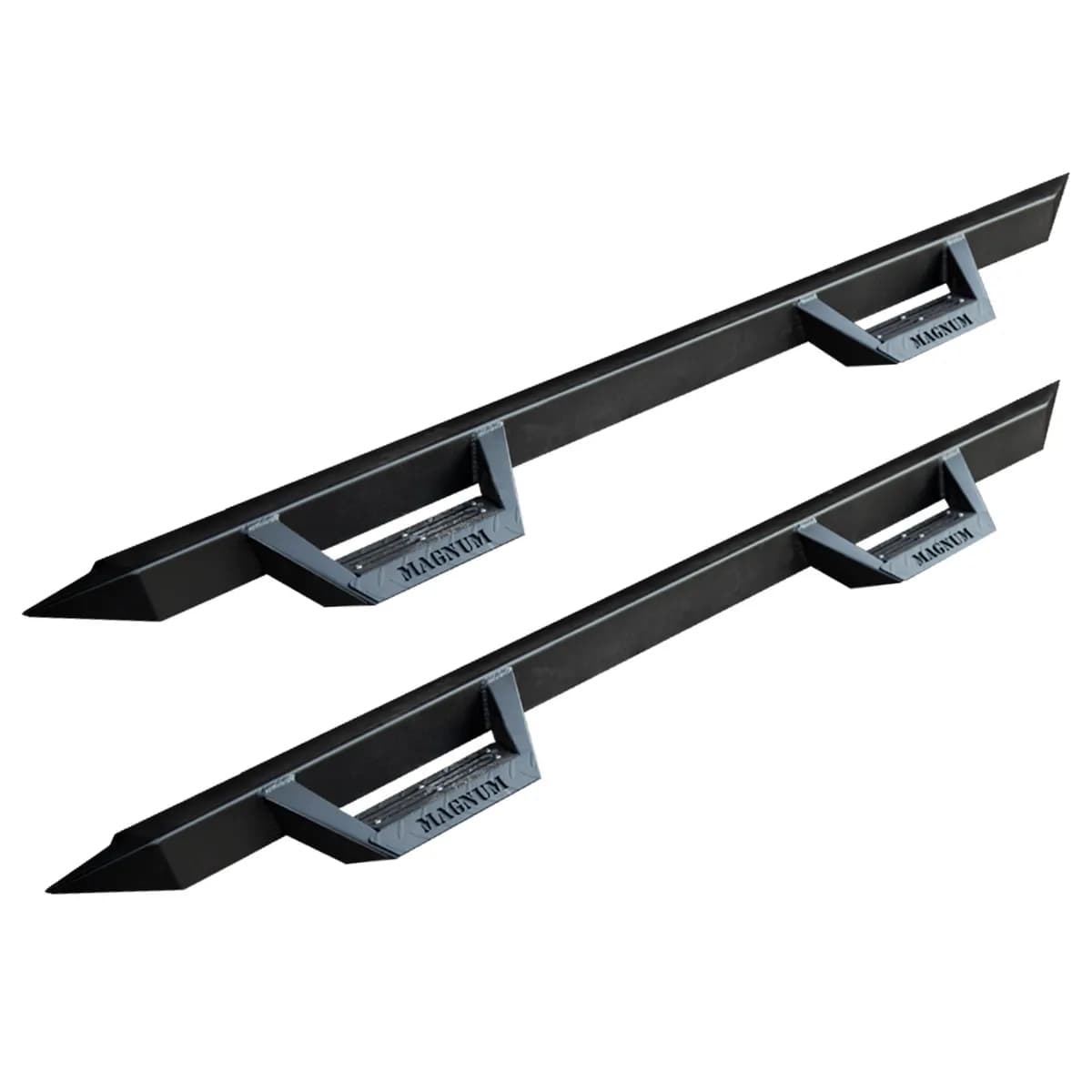 Magnum RT Drop Steps Black Textured Alloy Steel - 20-26 Jeep Gladiator