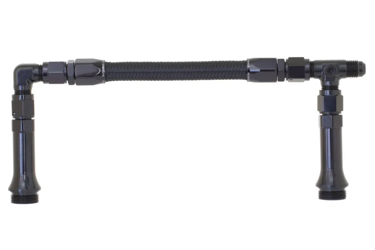06 x 7/820 Dual Inlet to Fit Holley4150 (Center to Center 9.3ã¶) Black
