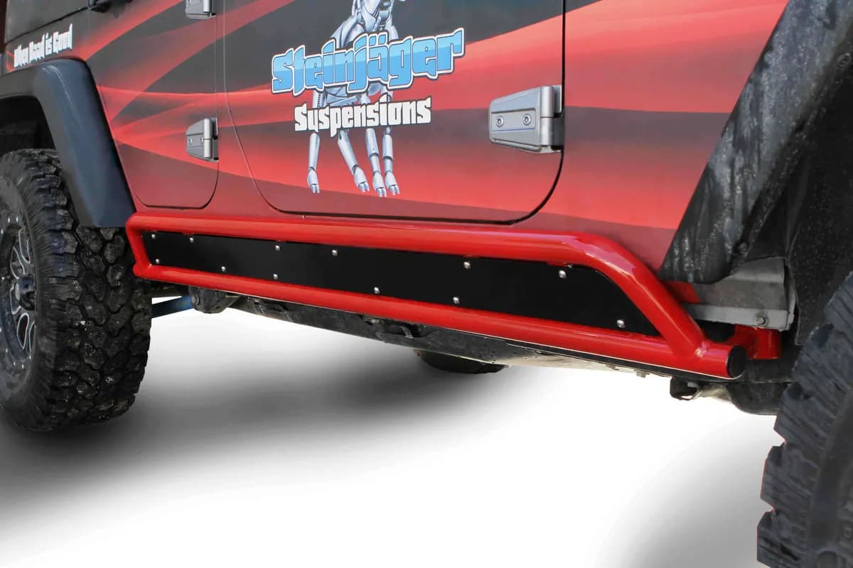 Armor 2007-2018 Rock Sliders Inserts for 4 Door Models Black