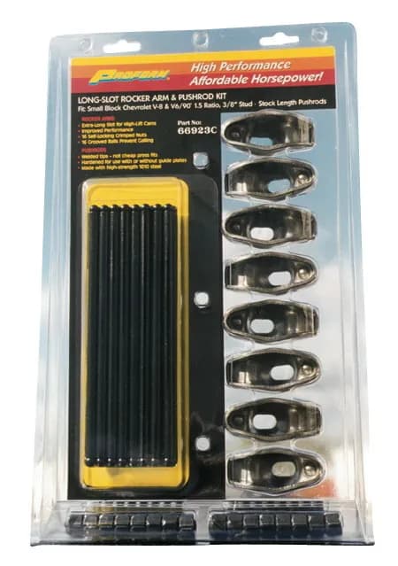 Eng Rocker Arm And Push Rod Kit Long Slot Style 1.5 Ratio 3/8 Stud SB Chevy Proform