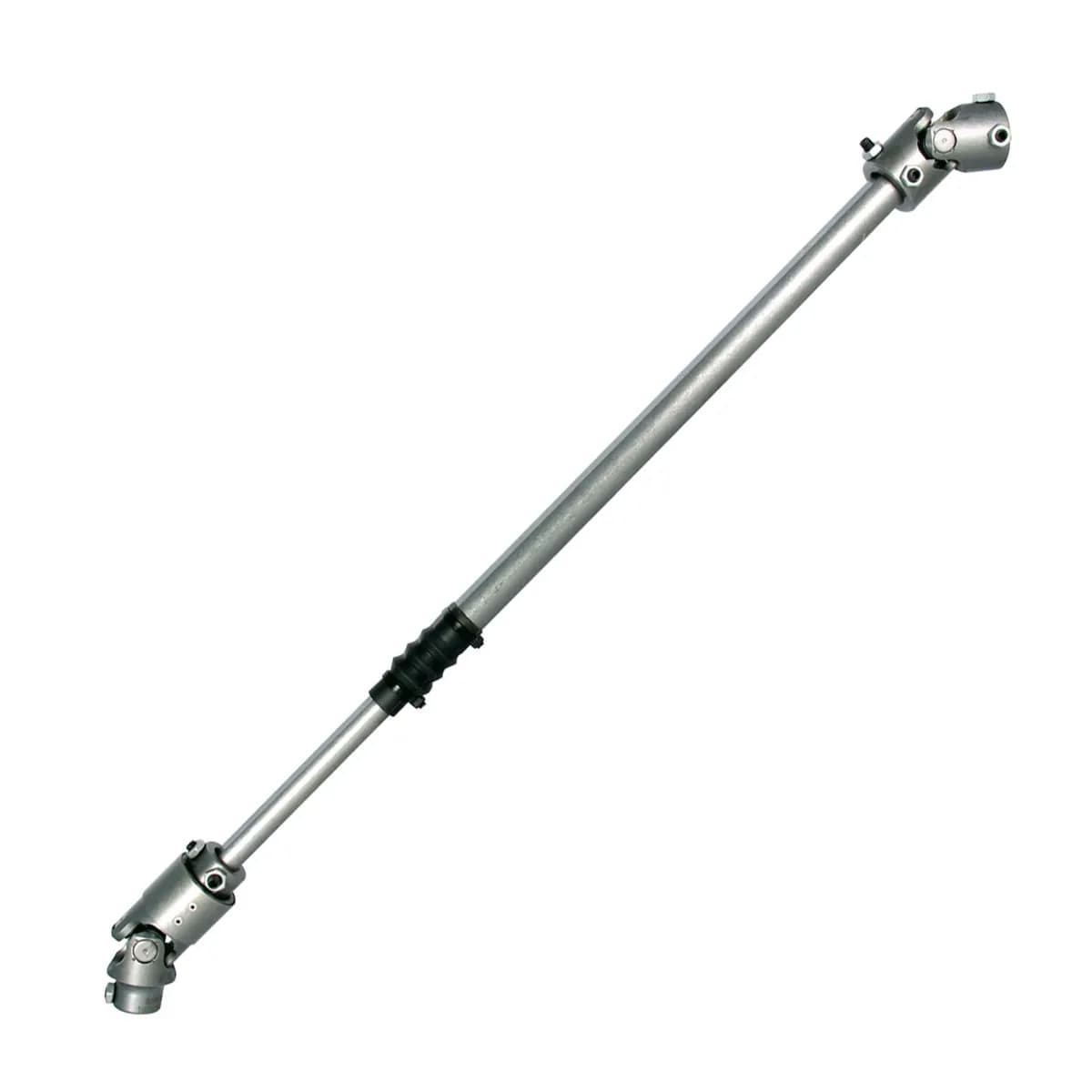Borgeson - Steering Shaft - P/N: 000925 - 1987-1995 Jeep Wrangler heavy duty telescopic steel steering shaft. Connects from factory column to steering box. For Jeeps with power steering. Includes vibration reducer upgrade.