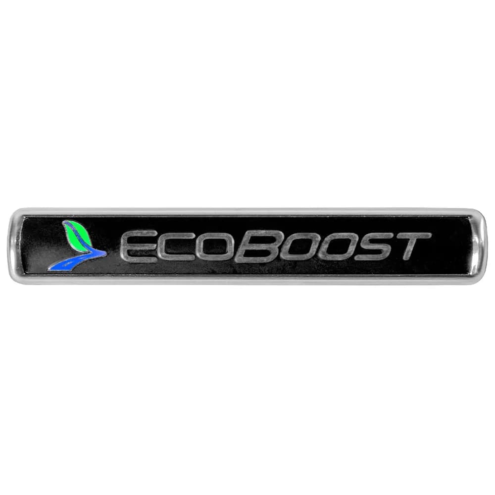 Ford Performance - EcoBoost Emblems/Badges-Black And Silver-Pair - M-1447-EBBLK