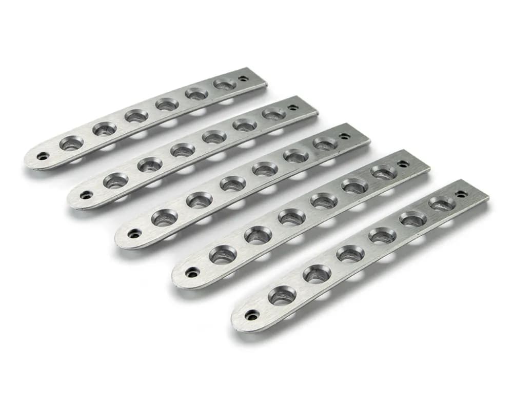 DV8 Offroad D-JP-190015-AL-5 Aluminum Door Handle Inserts; 5-Pieces