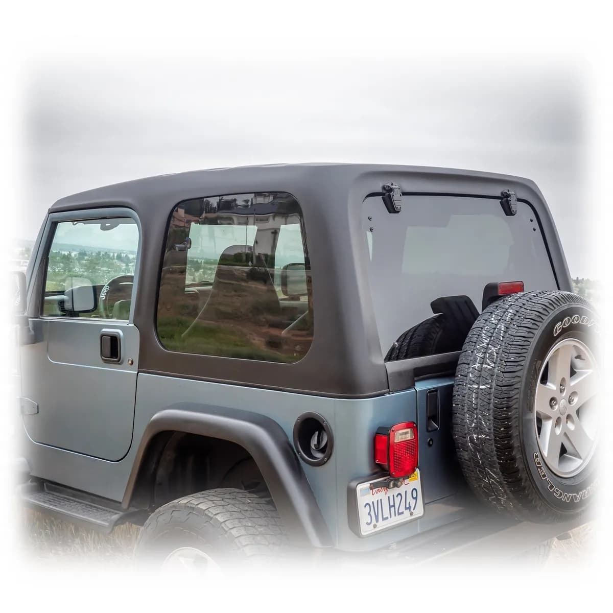 Turn Offroad Squareback Hardtop, Textured Black - 1 Piece - TJ