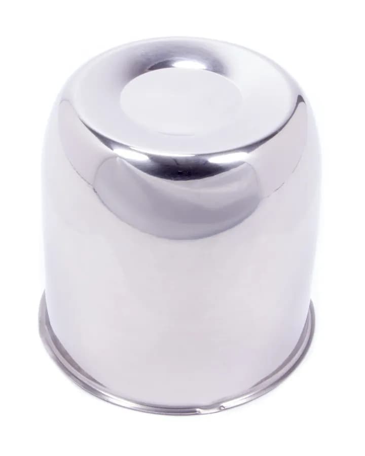 Push Through Hub Cover Closed End 4.25 OD Polished Stainless Steel Bulk HC202SS