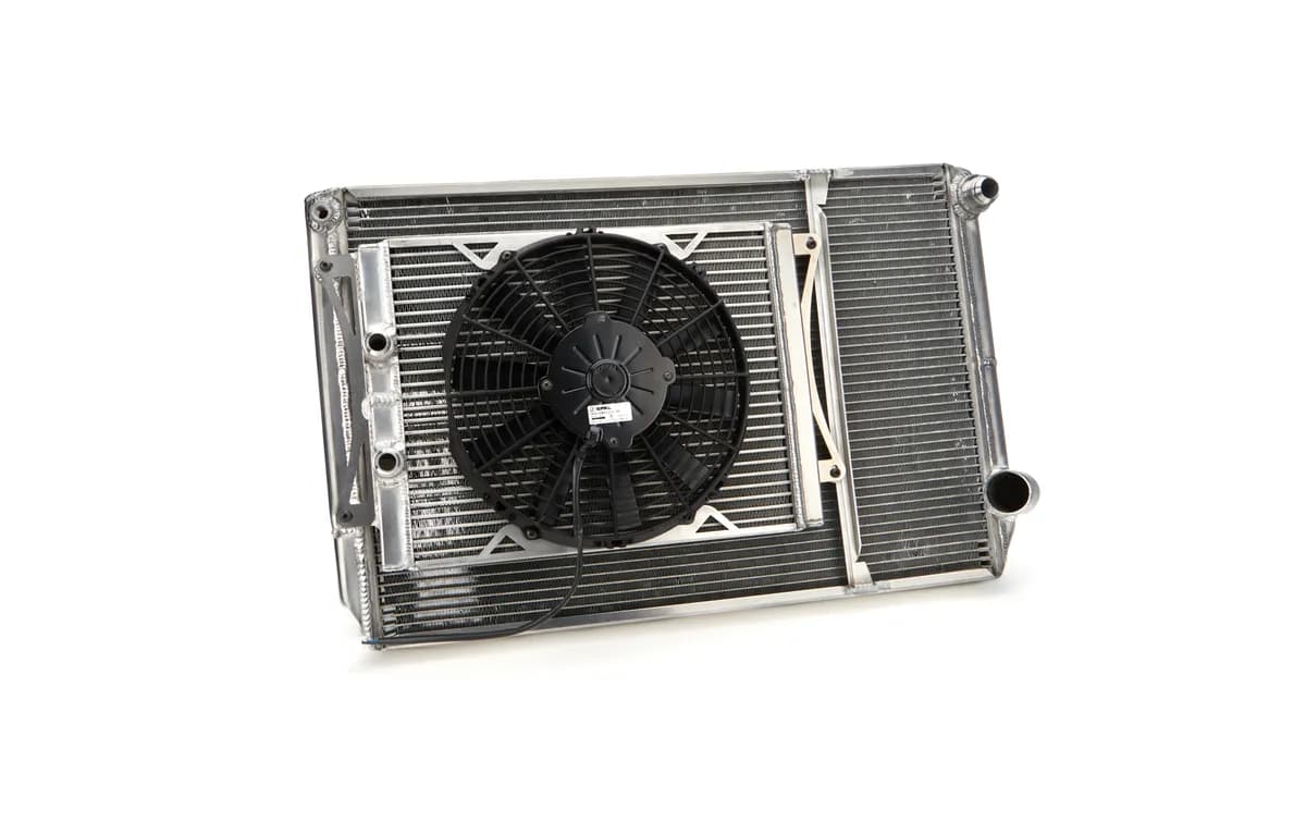 Radiator Dbl 29x18 W/Oil Cooler Fan w/o Fill