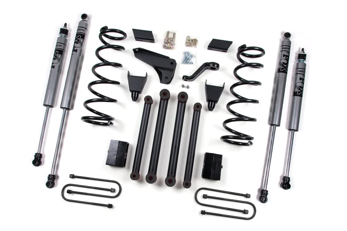 2010-2012 Dodge Ram 2500 5 Suspension Lift Kit w/ 4-1/8 axle - Front Coils Rear Blocks - Fox 2.0 Adventure Series Shocks